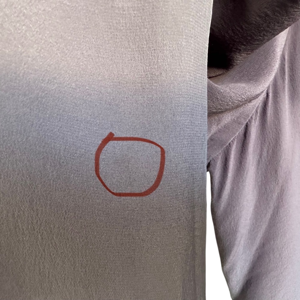 Eileen Fisher Womens Silk Linen Open Front Drape Cardigan Top Sz 2X Purple - Picture 4 of 8